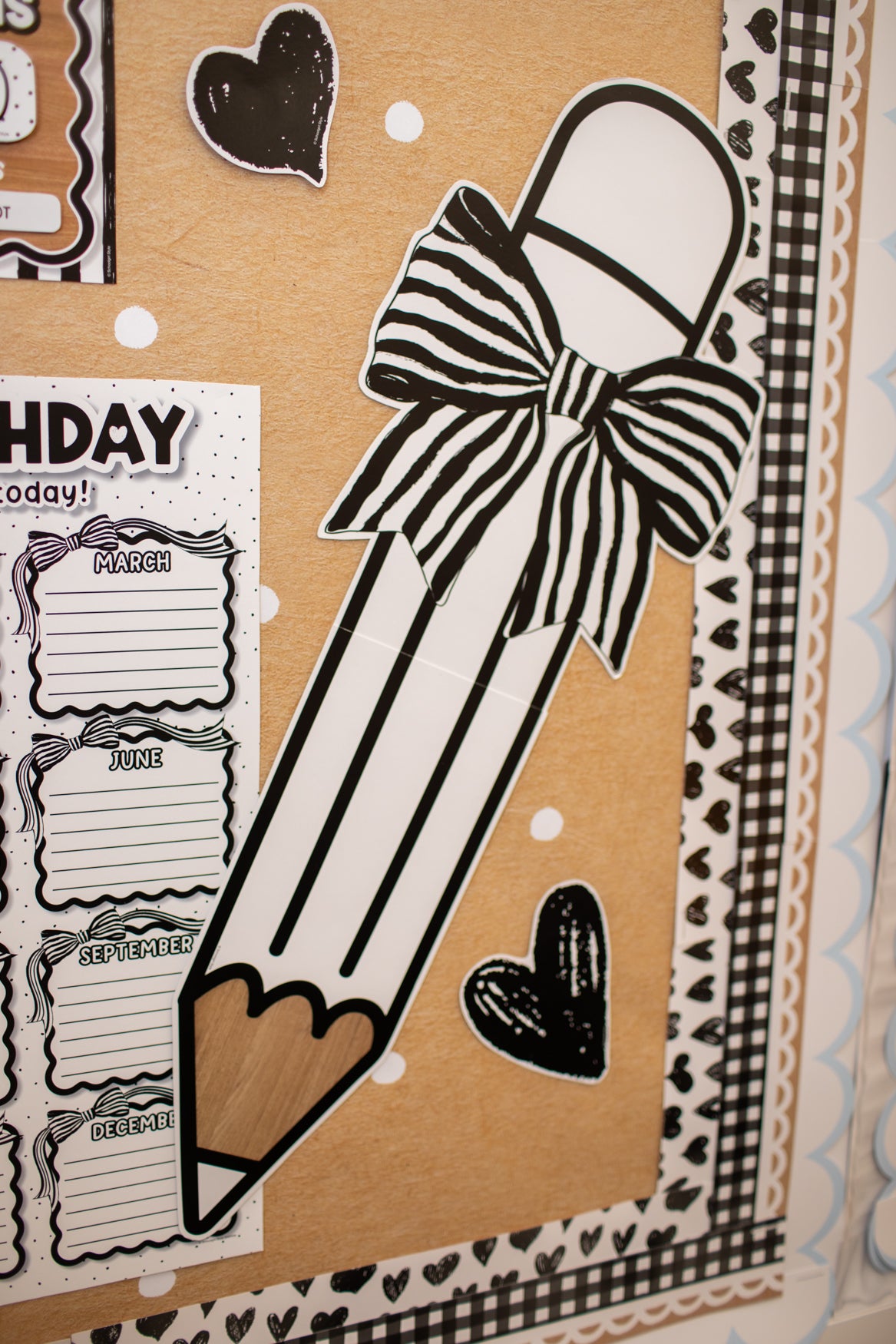 Classic Black and White Pencil Jumbo Cutout | Simply Sweet