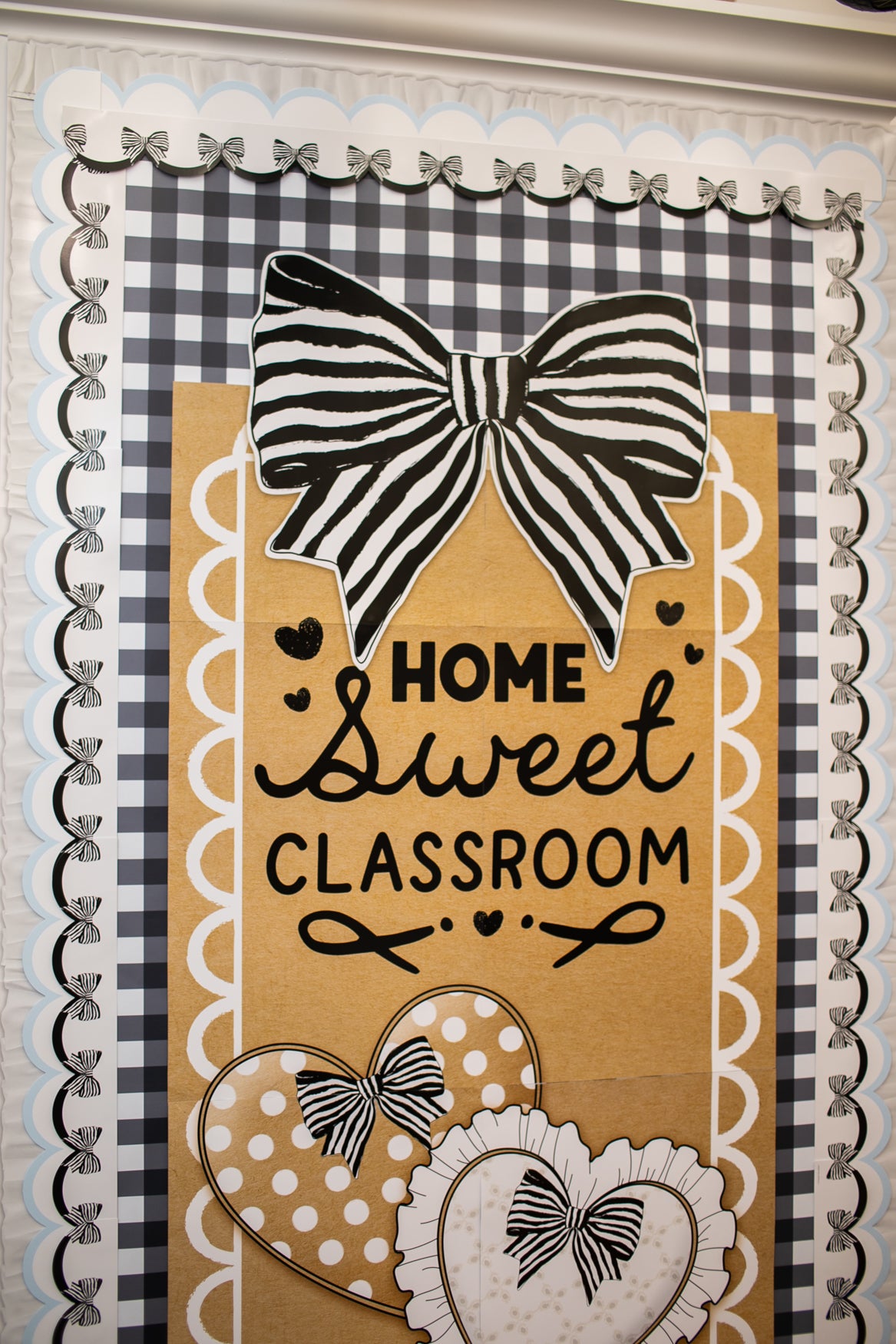 Black Gingham Bulletin Board Paper 25ft. | Schoolgirl Style x Fadeless®