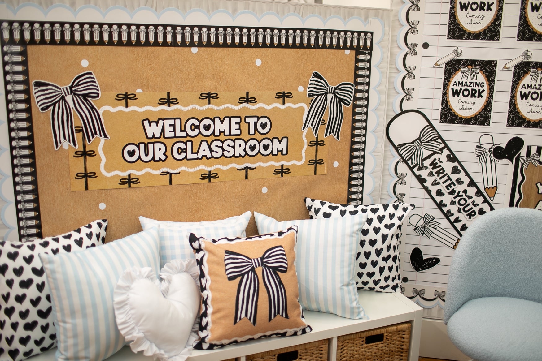 Classic Black and White Kraft Paper Banner | Simply Sweet