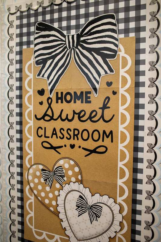 Home Sweet Classroom Classic Black and White Door Decor Set | Simply Sweet