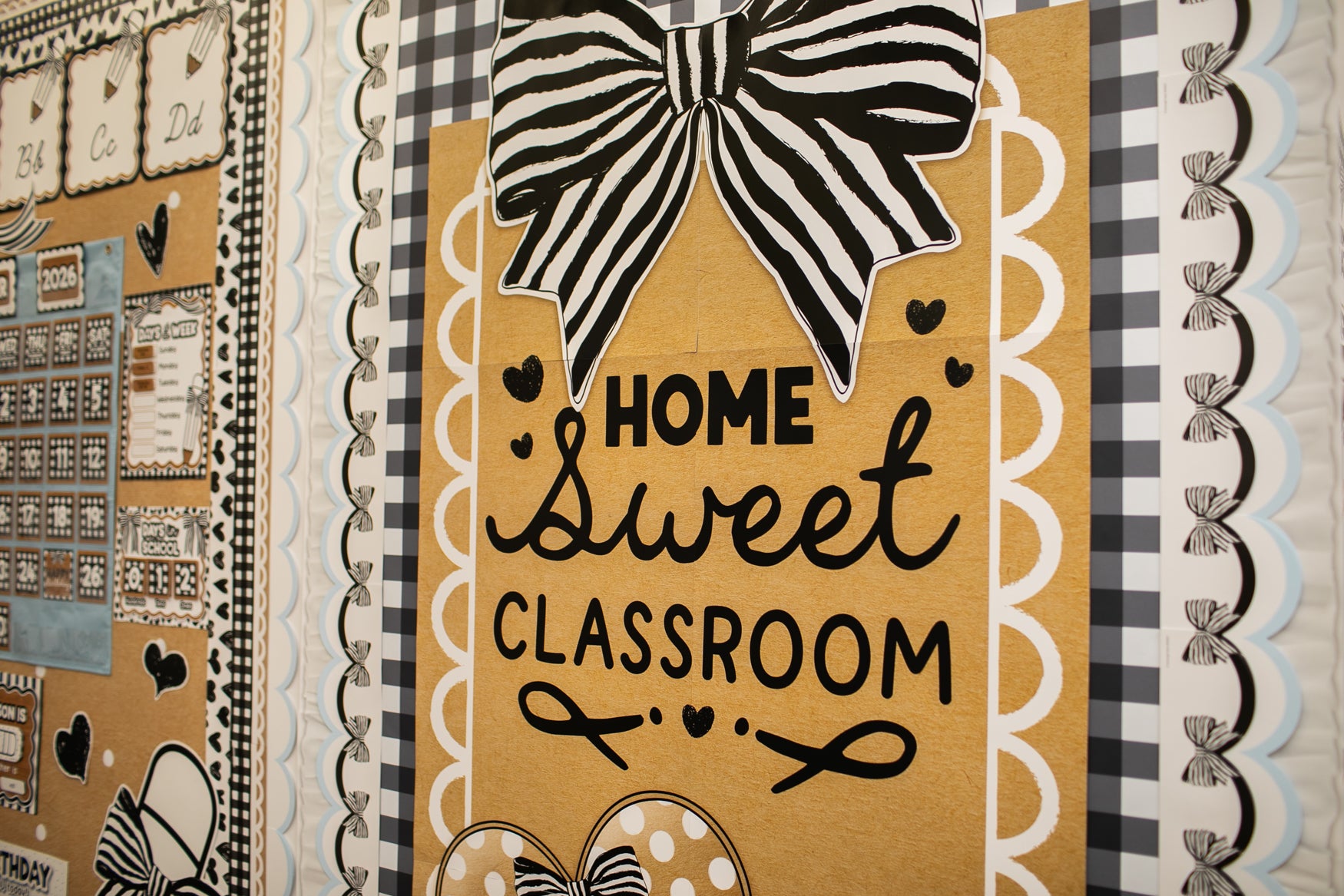 Home Sweet Classroom Classic Black and White Door Decor Set | Simply Sweet