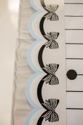 Load image into Gallery viewer, Classic Black and White Striped Bows Bulletin Board Border | Simply Sweet
