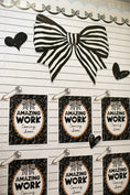 Load image into Gallery viewer, Classic Black and White Striped Bow Jumbo Cutout | Simply Sweet
