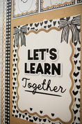 Load image into Gallery viewer, Let's Learn Together Classic Black and White Poster | Simply Sweet
