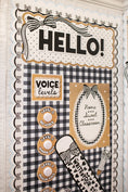 Load image into Gallery viewer, Hello Classic Black and White Door Topper | Simply Sweet
