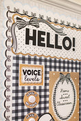 Load image into Gallery viewer, Hello Classic Black and White Door Topper | Simply Sweet
