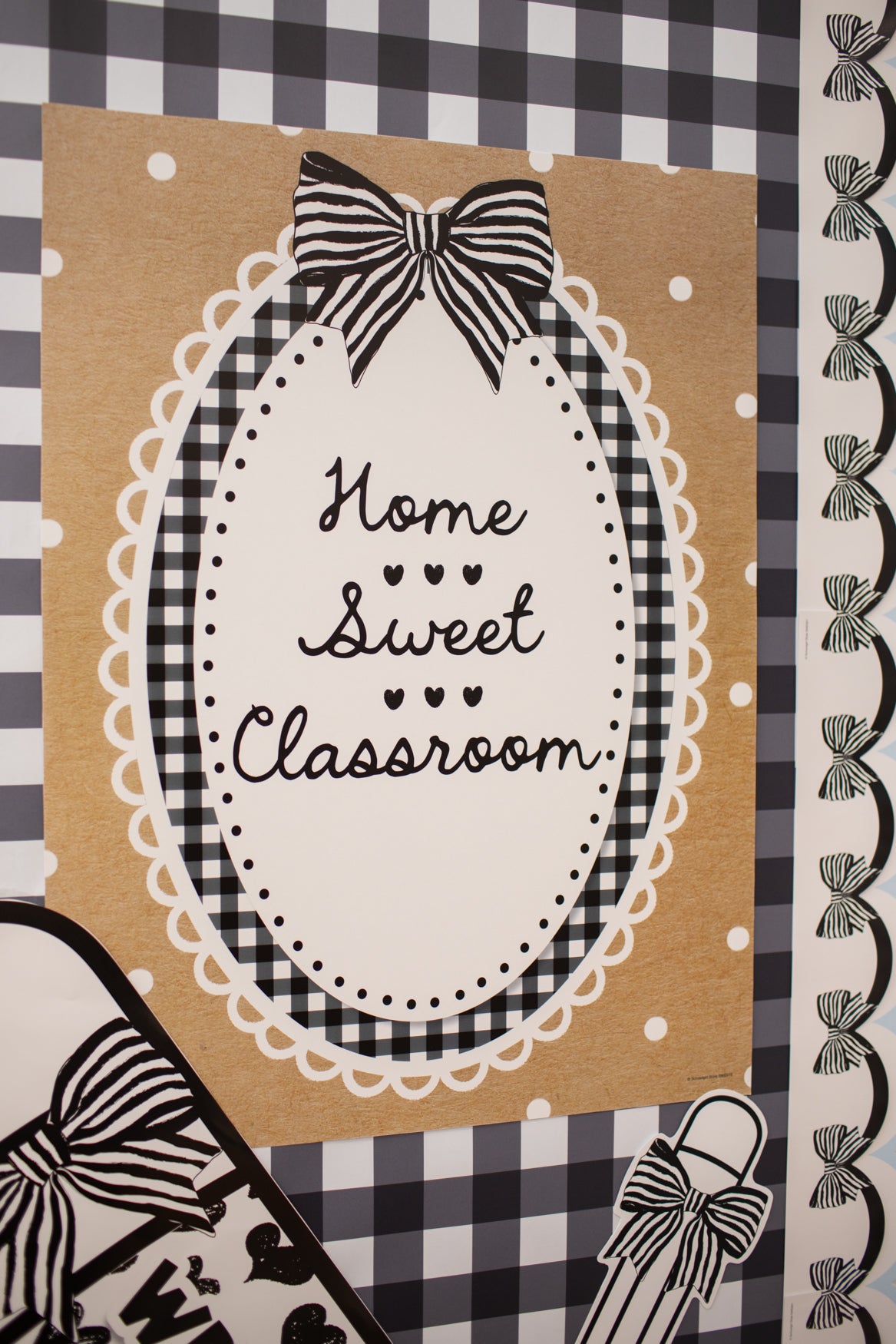 Home Sweet Classroom Classic Black and White Poster | Simply Sweet