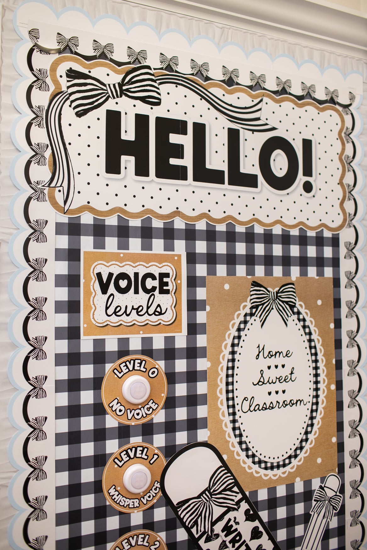Home Sweet Classroom Classic Black and White Poster | Simply Sweet