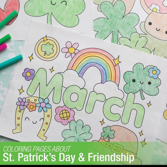 Free Printable March Coloring Pages Pack 2