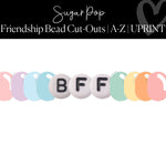 Friendship Bead Bulletin Board Letters | DIY Inspirational Classroom Headline | UPRINT | Printable Lettering | Sugar Pop | Schoolgirl Style