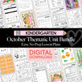 Load image into Gallery viewer, Printable Kindergarten October Thematic Unit Bundle

