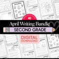 Load image into Gallery viewer, Printable Second Grade April Writing Bundle
