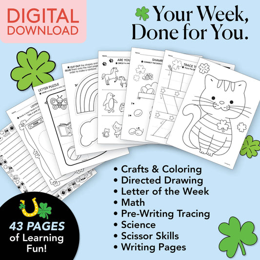 Printable Preschool March Week 4 Resources