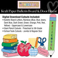 Load image into Gallery viewer, Rainbow Kraft Paper Board & Door Decor Bundle
