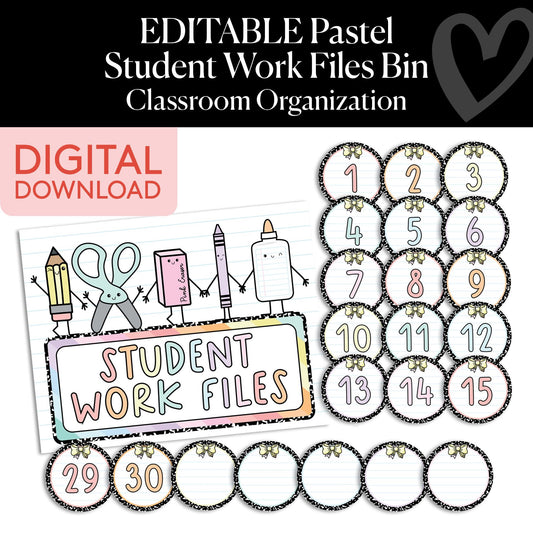 Printable Pastel Student Work Files