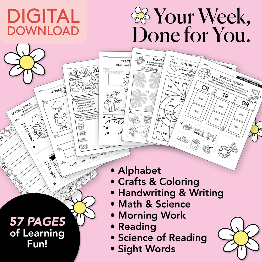 Printable Kindergarten May Week 3 Resources