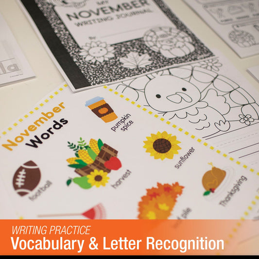 Printable Kindergarten November Writing Bundle