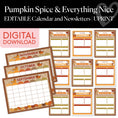 Load image into Gallery viewer, Printable Thanksgiving Editable Calendars and Newsletters  | Pumpkin Spice and Everything Nice
