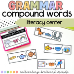 Grammar Compound Words Literacy Center | Kindergarten, First Grade Literacy