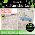 Load image into Gallery viewer, Printable March St. Patrick's Day Activity Pack
