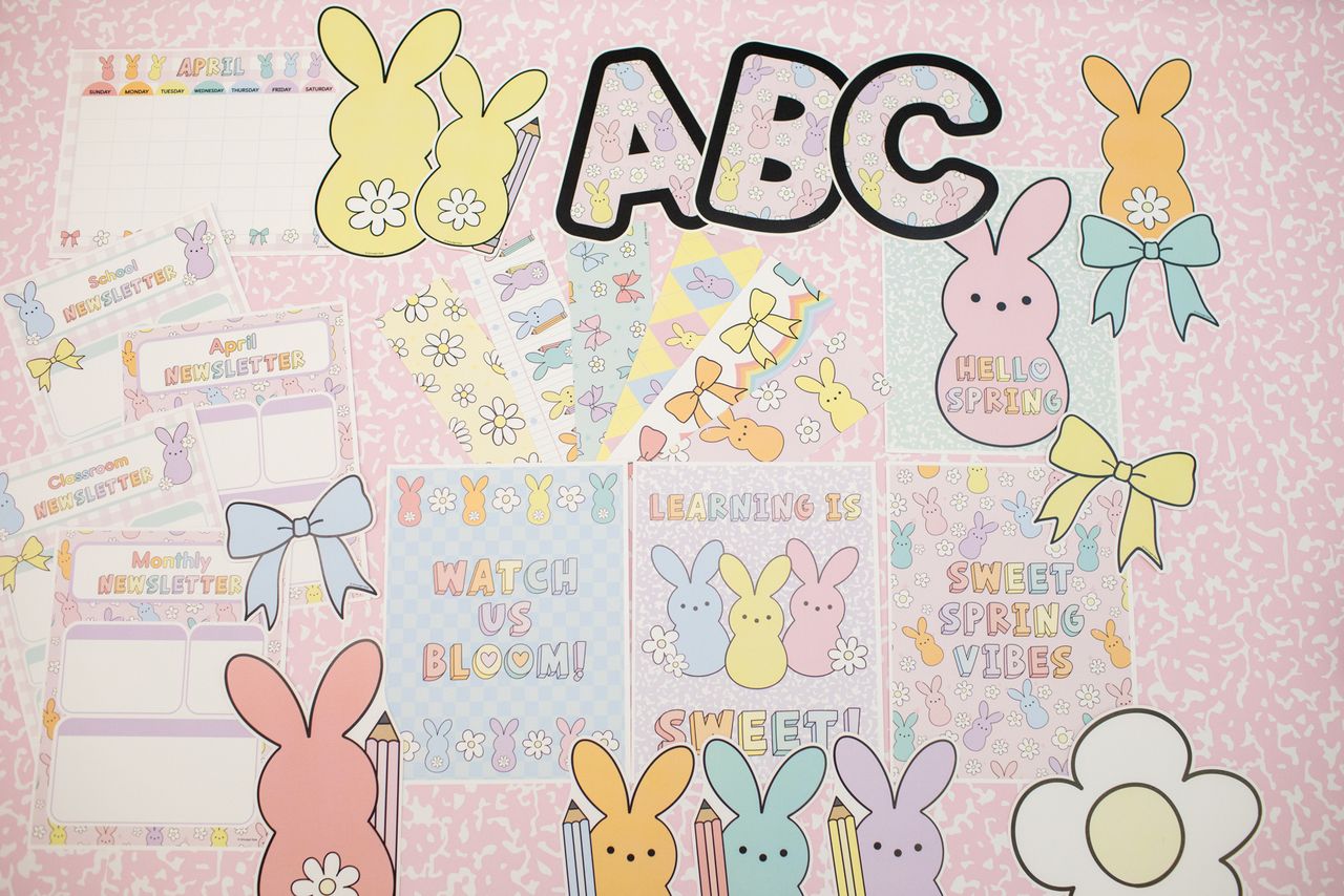 Printable Spring Classroom Decor Bundle | Marshmallow Meadow