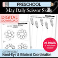 Load image into Gallery viewer, Printable Preschool May Daily Scissor Skills
