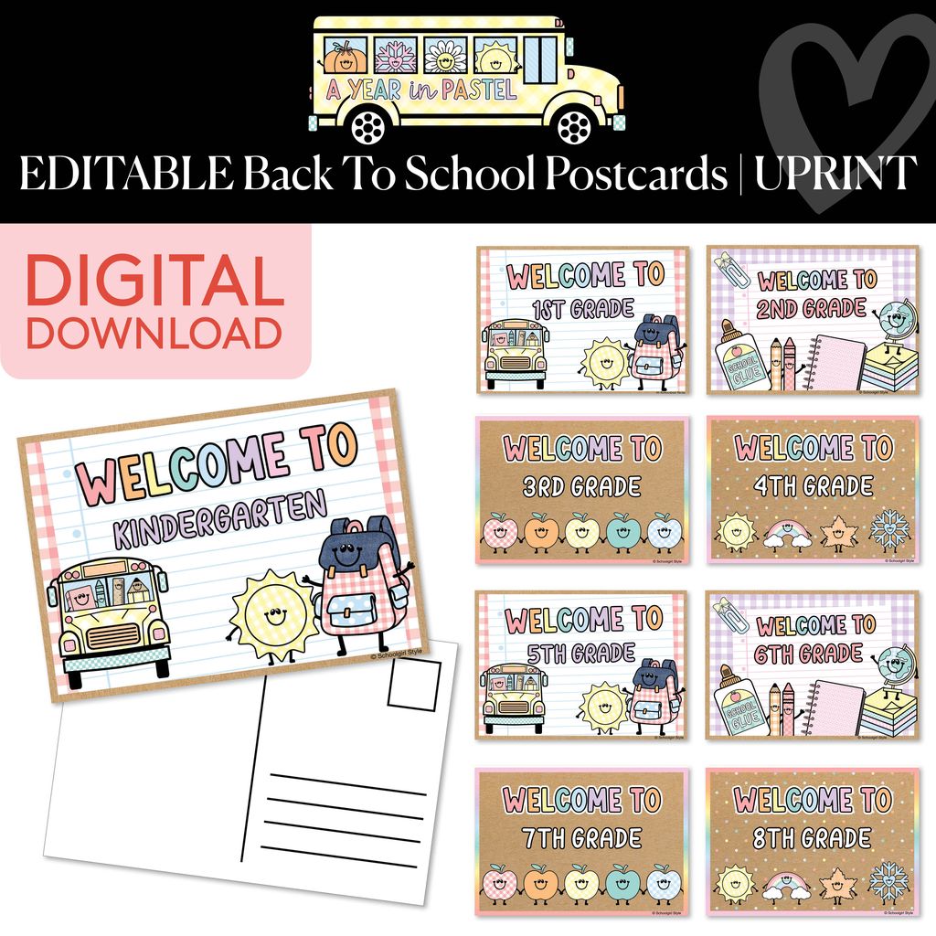 Back To School Postcards