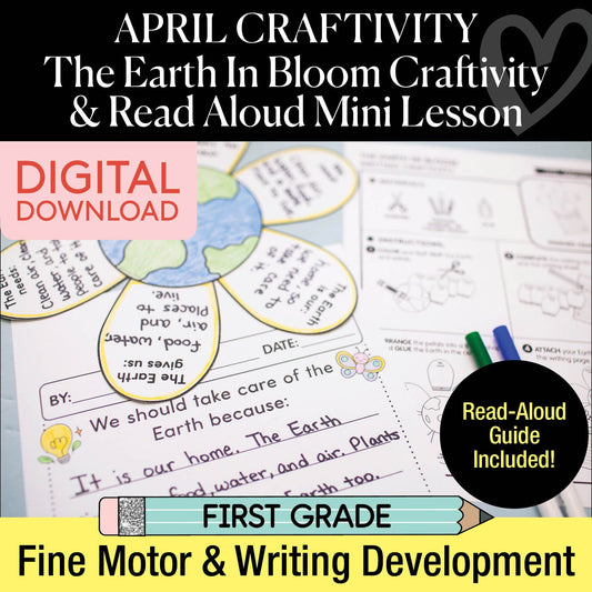 Printable April The Earth in Bloom Craftivity and Read Aloud Mini Lesson
