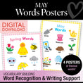 Load image into Gallery viewer, Printable May Words Posters
