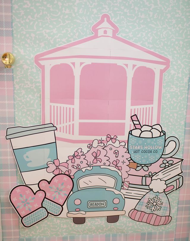 Printable Winter in Stars Hollow Door Decor Bulletin Board Set and Cutouts Bundle