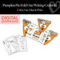Load image into Gallery viewer, Printable Pumpkin Pie Fold Out Writing Craftivity
