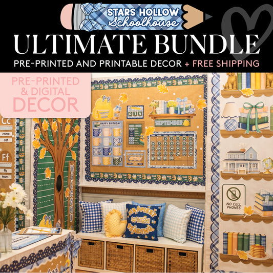 Stars Hollow Schoolhouse Ultimate Pre-Printed and Printable Classroom Decor Bundle