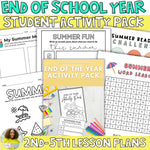 End of Year: Activity Pack LOW PREP