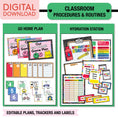 Load image into Gallery viewer, Printable Ultimate Rainbow Classroom Management and Organization Bundle
