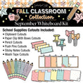 Load image into Gallery viewer, Printable Pastel Fall September Whiteboard Kit

