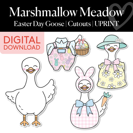 Printable Spring Goose and Costumes | Marshmallow Meadow