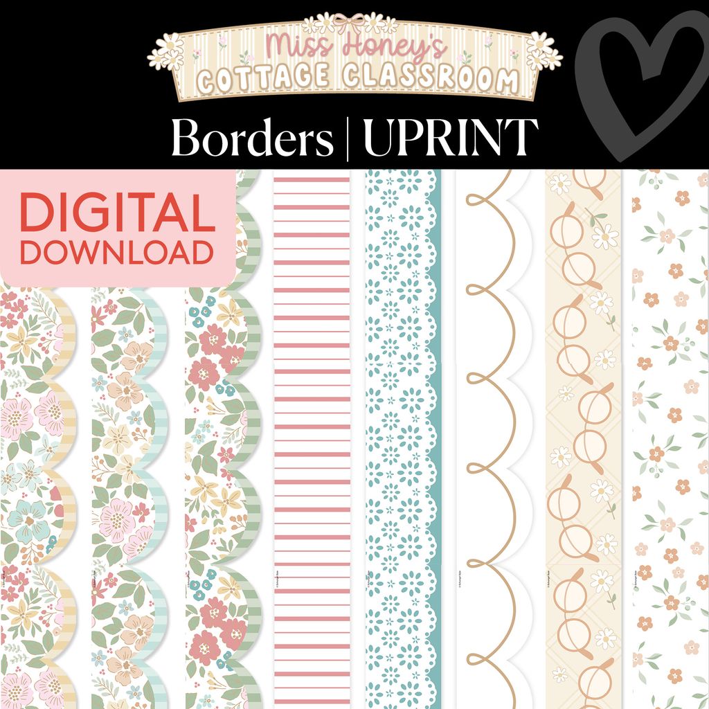 Printable Calming Border Bundle 2 | Miss Honey's Cottage Classroom