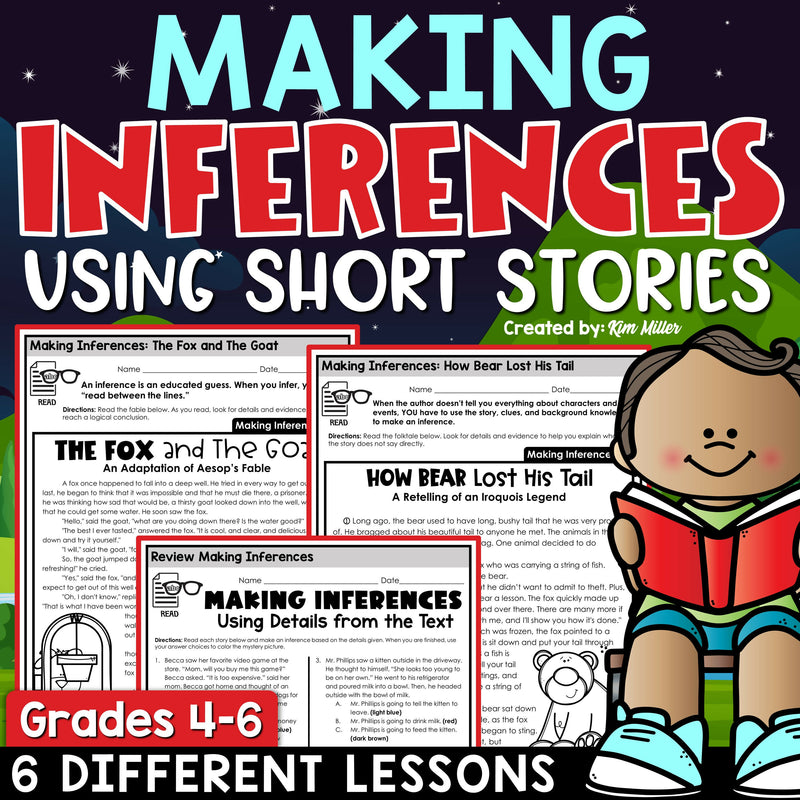 Making Inferences Worksheets Inferencing Activities Passages 4th 5th Grade