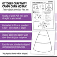 Load image into Gallery viewer, Printable Candy Corn Mosaic Craft

