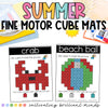 End of the Year Snap Cube Mats | Fine Motor Skills | Summer Activities