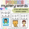 CVC Short A Mystery Words | Literacy Center | Self-Checking | Science of Reading