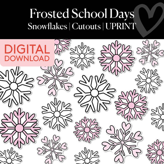 Printable Christmas Snowflakes Cutouts | Frosted School Days