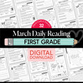 Load image into Gallery viewer, Printable First Grade March Daily Reading
