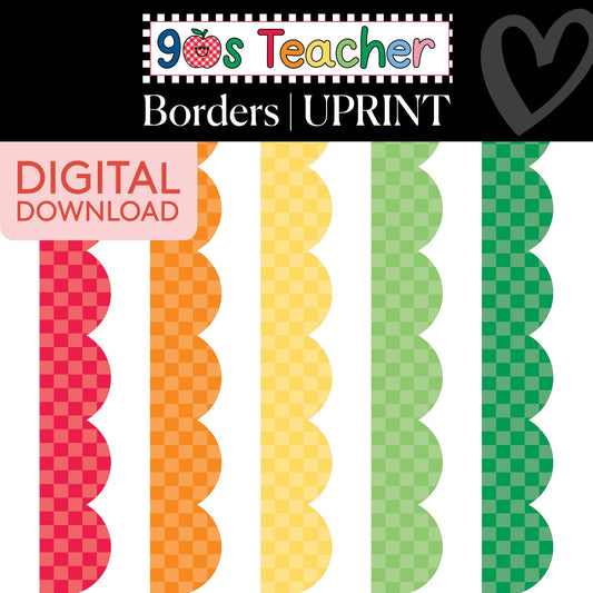 Printable Border Vault: Vol. 4 | 90s Teacher