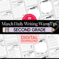 Load image into Gallery viewer, Printable Second Grade March Daily Writing Warm Ups
