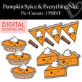 Load image into Gallery viewer, Pumpkin Pie | Printable Halloween Cutouts | Pumpkin Spice and Everything Nice
