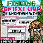 Context Clues Worksheets Activities Passages Determining Meaning of Unknown Word