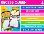 The Recess Queen Activities and Craft for the First Week of Back to School