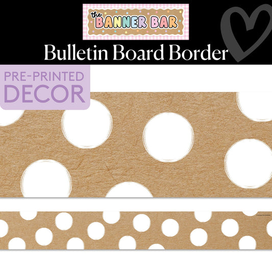 Paper Dot Party Bulletin Board Border | Banner Bar