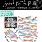 Classroom Jobs | Bulletin Board Set | Saved By The Pastel | Schoolgirl Style